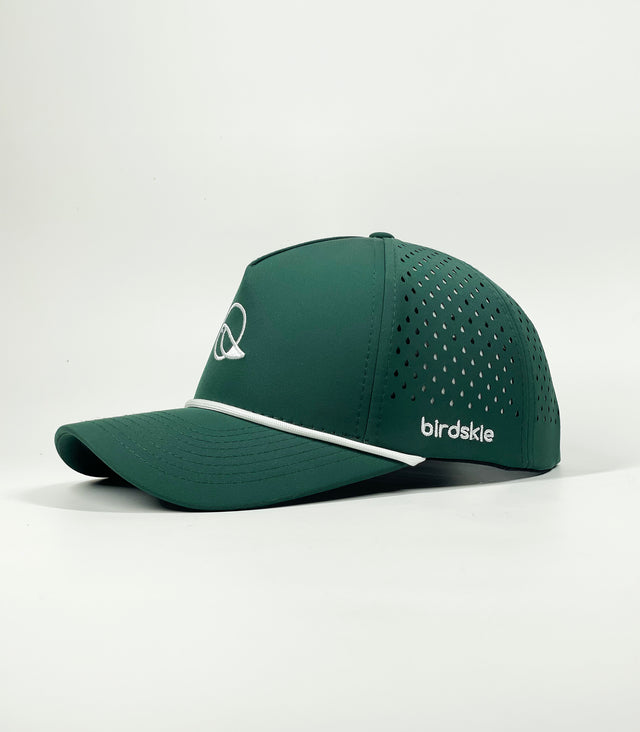 The Captain "Greenie" Golf Cap - Green with White Rope