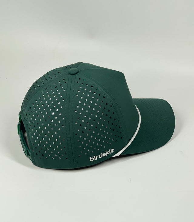 The Captain "Greenie" Golf Cap - Green with White Rope