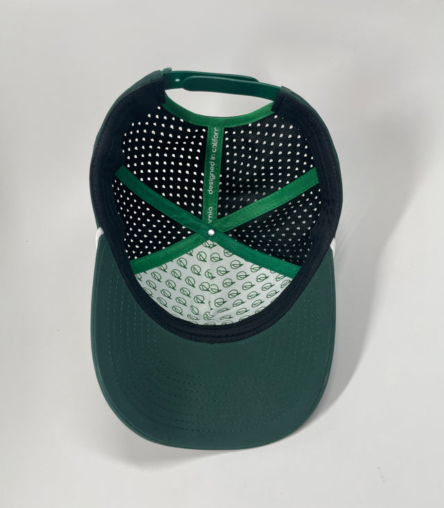 The Captain "Greenie" Golf Cap - Green with White Rope