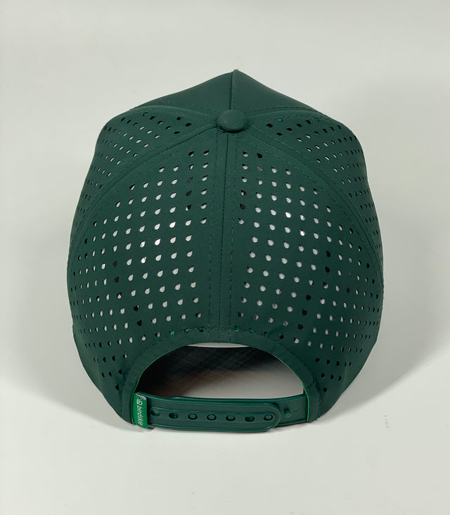 The Captain "Greenie" Golf Cap - Green with White Rope