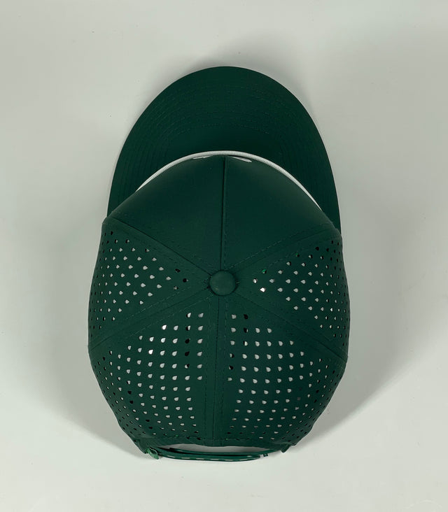 The Captain "Greenie" Golf Cap - Green with White Rope