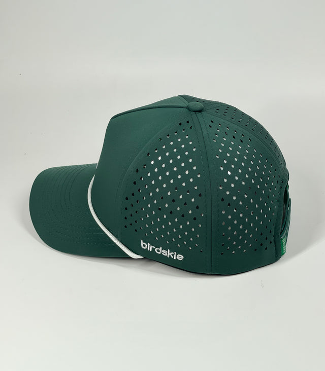 The Captain "Greenie" Golf Cap - Green with White Rope