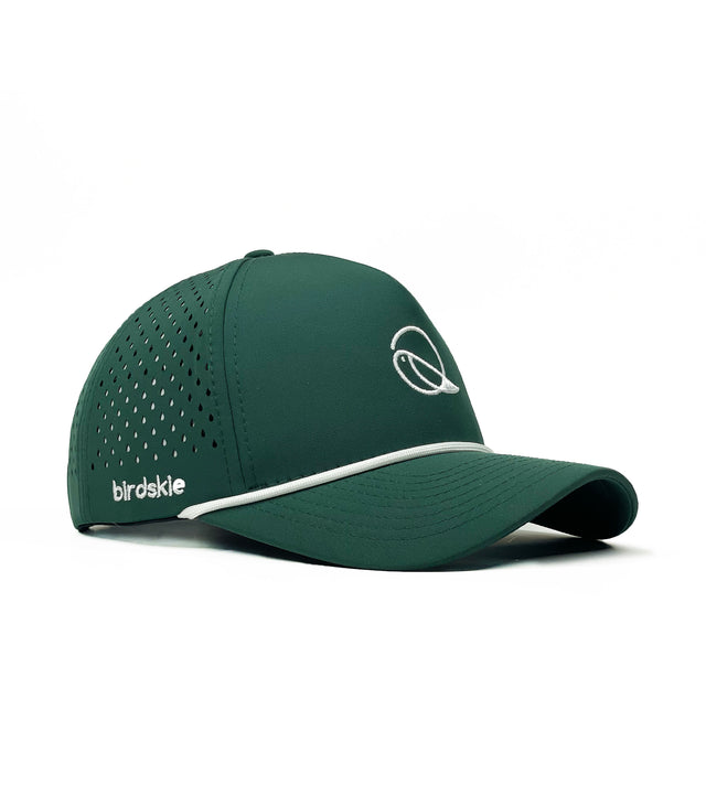 The Captain "Greenie" Golf Cap - Green with White Rope
